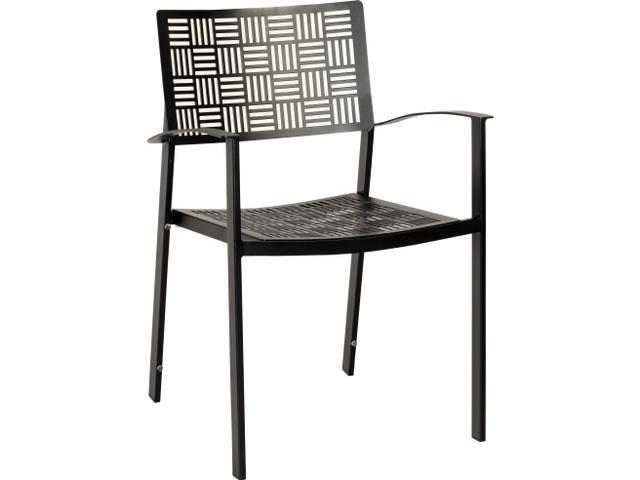 New Century Wrought Iron Stackable Dining Arm Chair