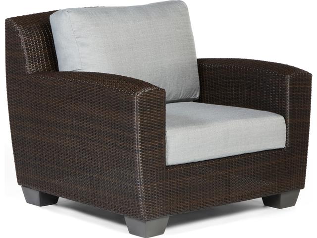 Saddleback Wicker Lounge Chair