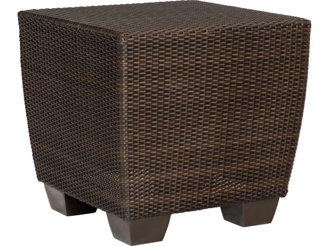 Whitecraft Saddleback Wicker Square End Table