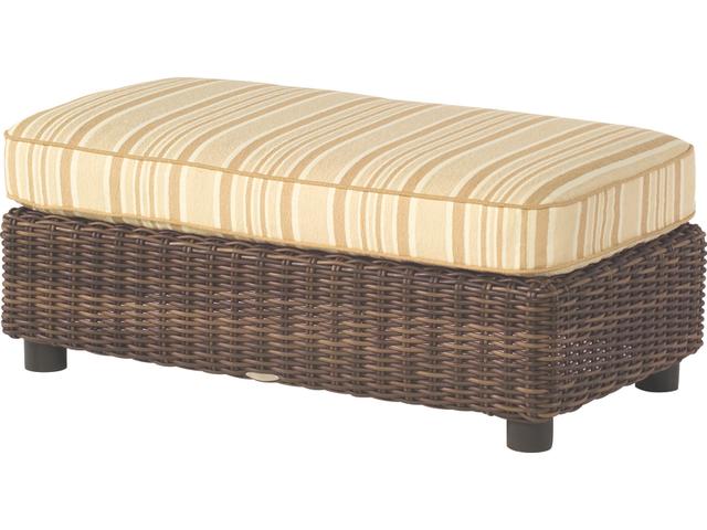 Sonoma Wicker Ottoman and a Half