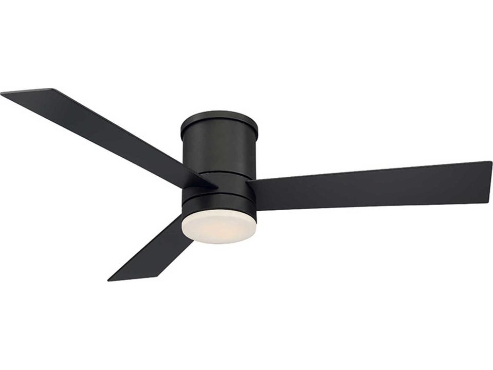 Axis 52 Inch Bronze Smart LED Flush Mount Fan