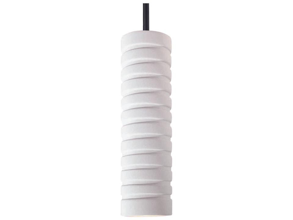 Strata 1-Light Cylinder Ceramic Mini Pendant