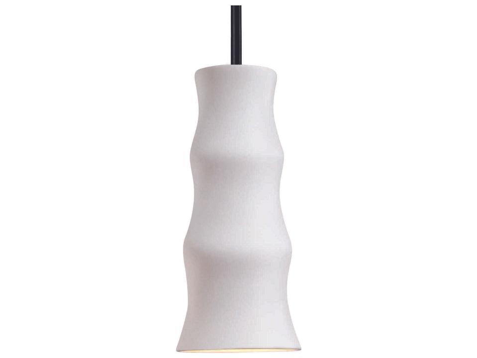 Chamber 1-Light White LED Mini Pendant
