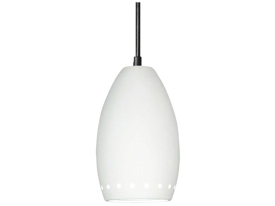 Grenada 1-Light White Ceramic Mini Pendant