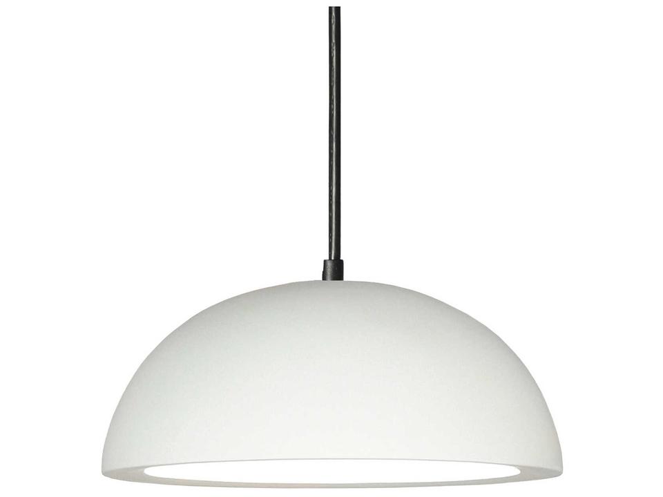 Gran Thera 1-Light White Dome Pendant