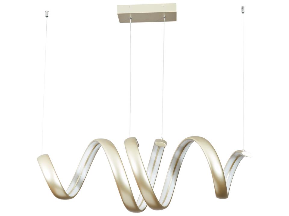 Sling Linear Spring Pendant Light in Titanium Silver