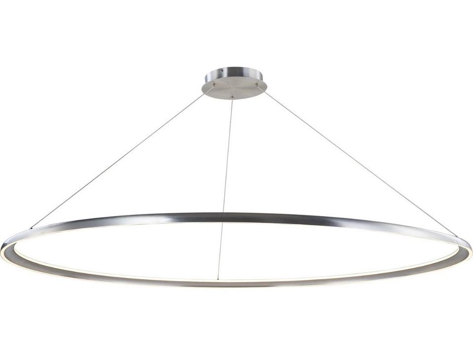 Saturn 2-Lights 60'' Brushed Aluminum Dual Illuminated Ring Pendant