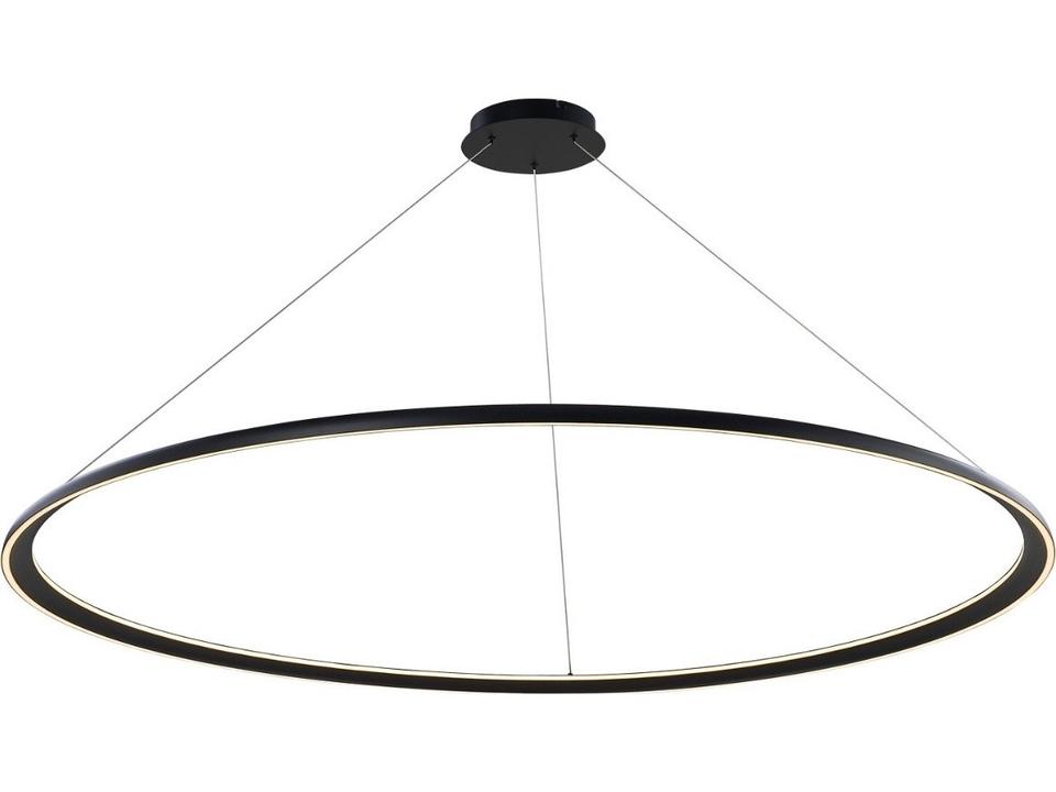 Saturn 2-Lights 60'' Matte Black Dual Illuminated Ring Pendant
