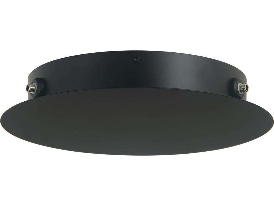 Tri-Port Uni-Jack Ceiling Canopy in Matte Black