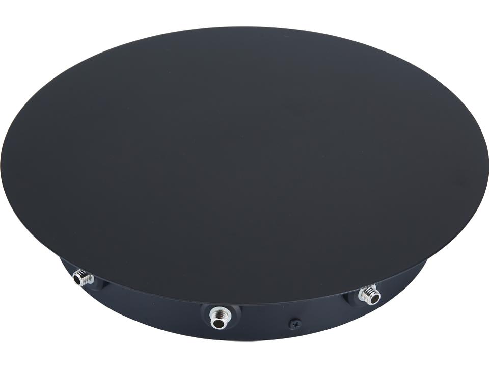 9-Port Uni-Jack Ceiling Canopy in Matte Black