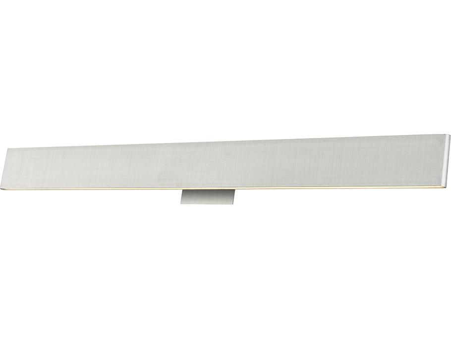 Slim 36-Inch LED Bathroom Vanity Wall Light in Brushed Aluminum