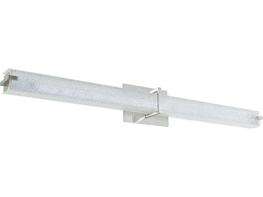Lighting Squire 37.6 Inch LED Square Vanity Light in Brushed Nickel