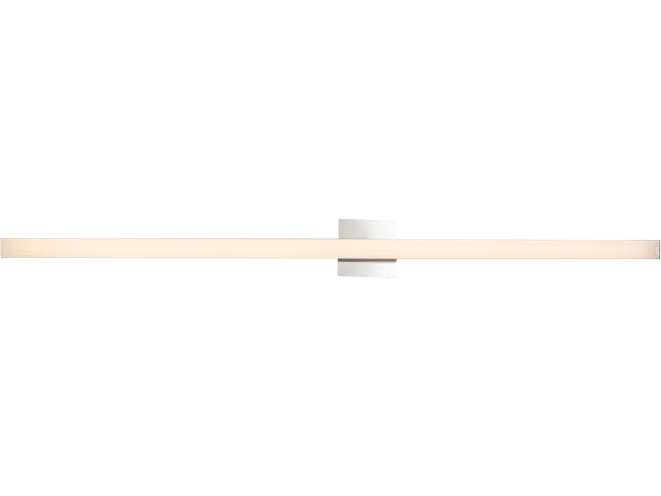 Lighting Sabre 48-Inch LED Bath Vanity Sconce in Chrome with White Acrylic Diffuser