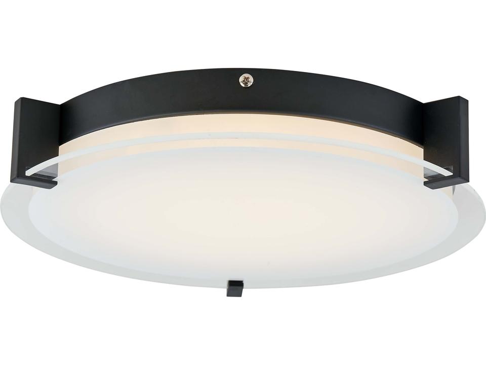 Matrix LED Flush Mount Ceiling Light in Black