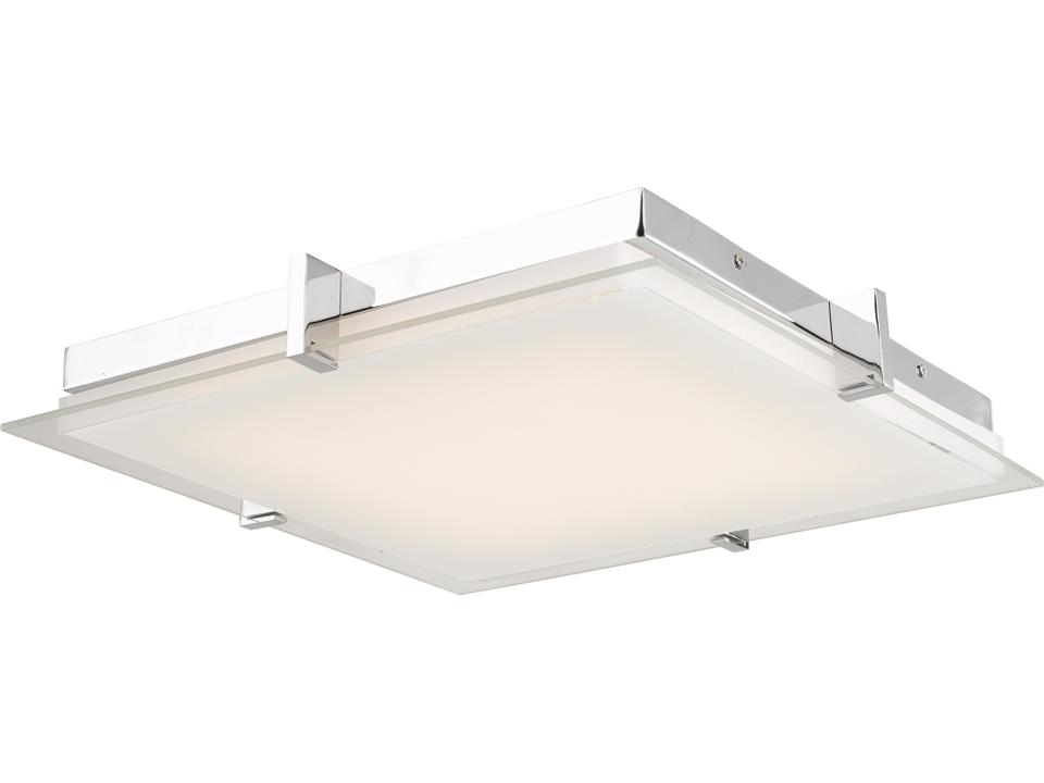 Matrix Square LED Flush Mount Chrome Low Profile