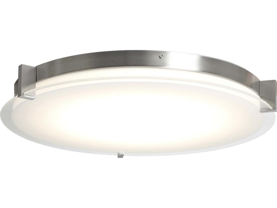 Lighting Matrix LED Flush Mount Flat Round Modern Fixture