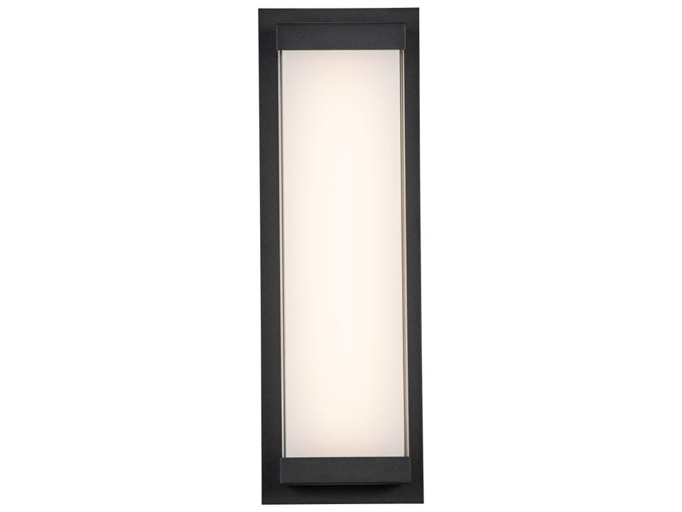 Atom 1-Light Outdoor Wall Sconce in Matte Black