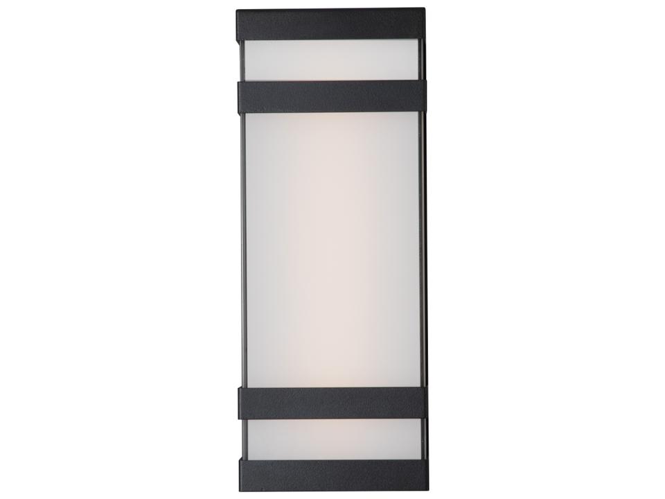 Proton 1-Light LED Outdoor Wall Sconce in Matte Black