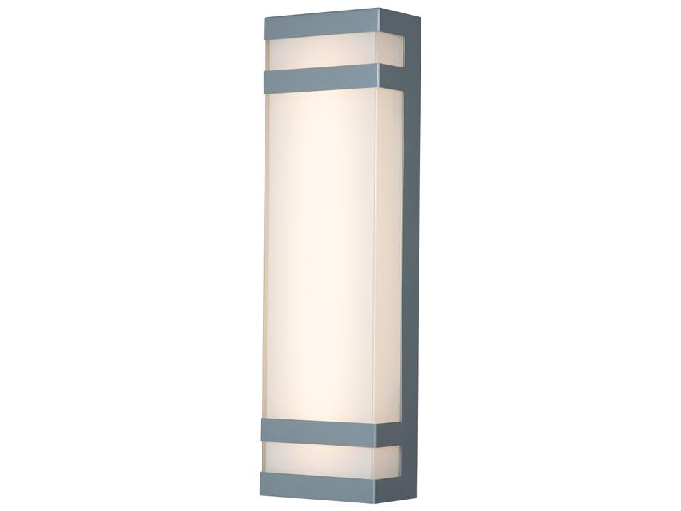Proton 1-Light Outdoor Wall Sconce in Silica