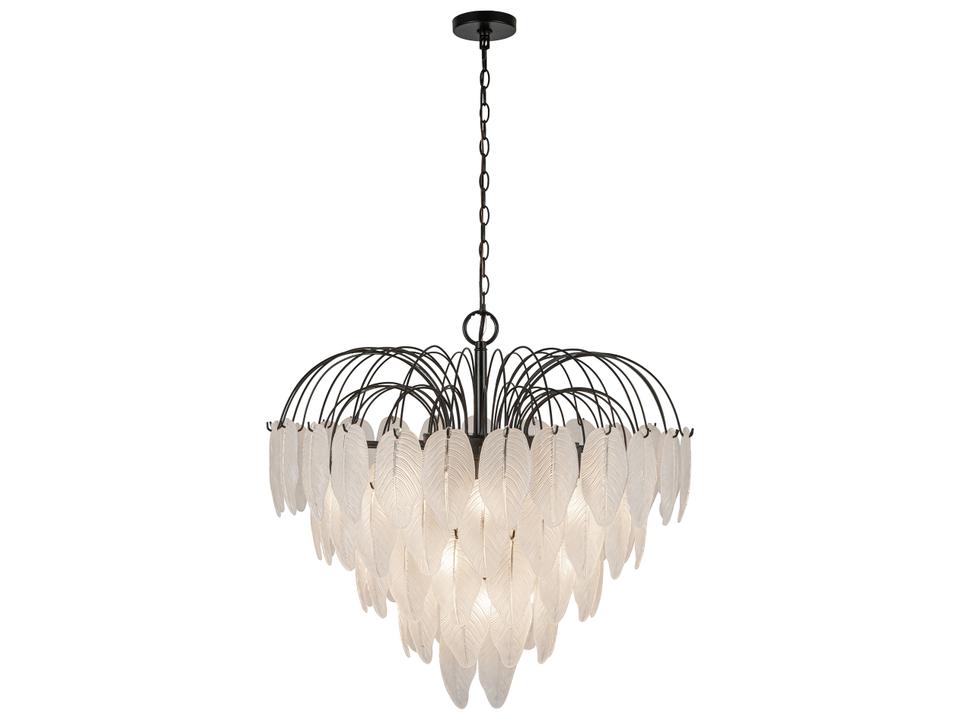 19-Light Alessia Chandelier in Black and White