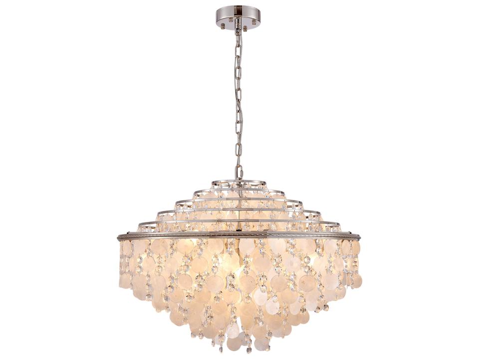 24-Light Avara Modern Chandelier Polished Nickel