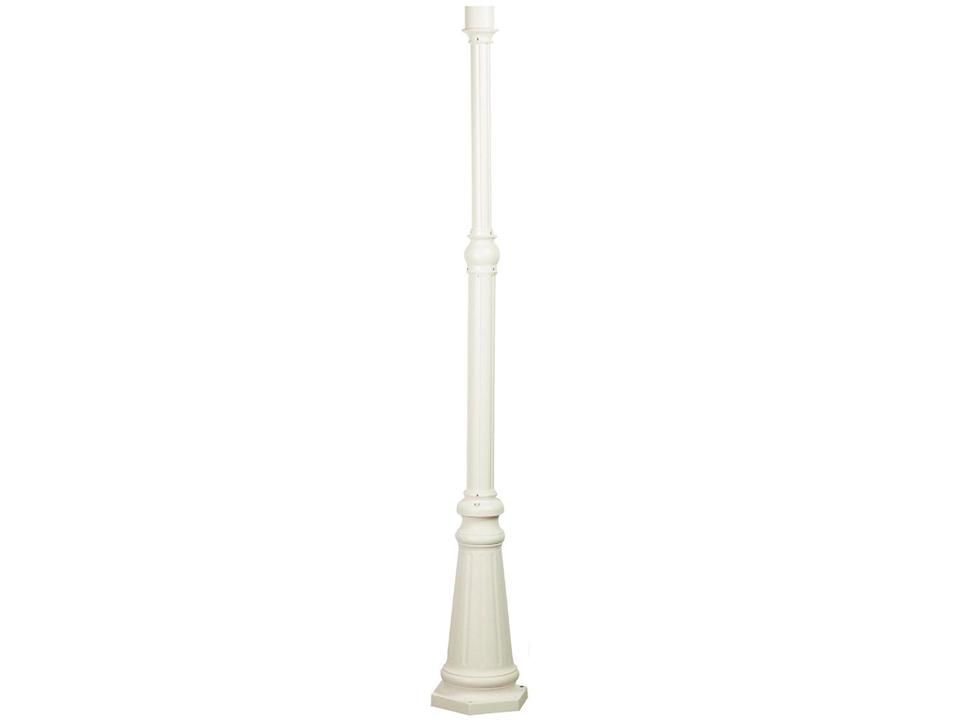 Classico 1-Light Outdoor Post Light in White