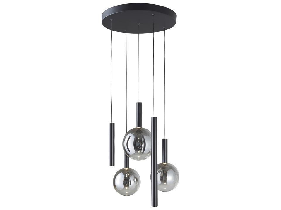 Modella 5-Light LED Pendant in Black Finish