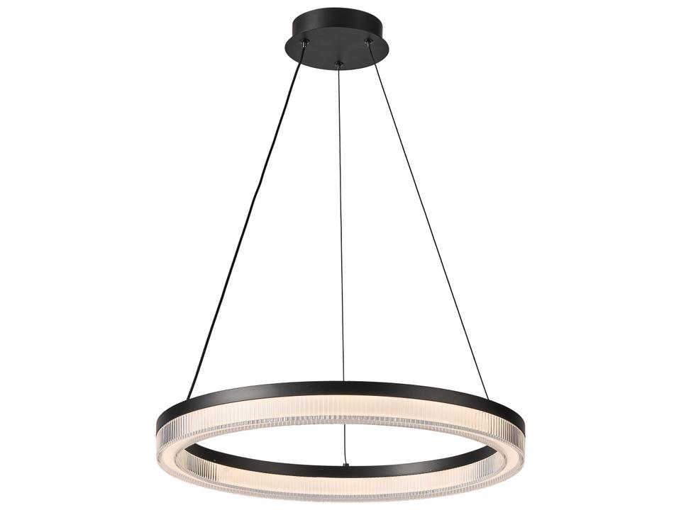 Ari Integrated LED Ring Pendant Light in Black