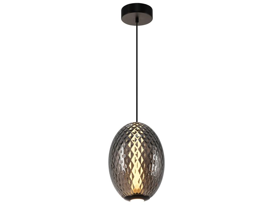 Celeste 19W Integrated LED Mini Pendant Light in Smoke