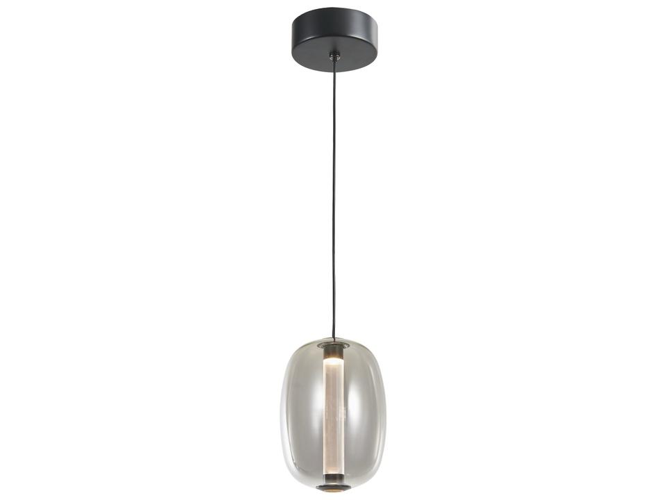 Vega Integrated LED Cylinder Pendant Light in Black
