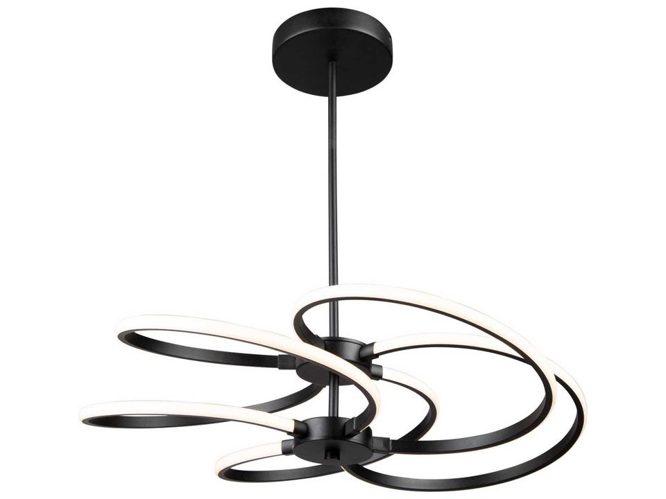 Equinox LED Swirl Pendant Light in Black