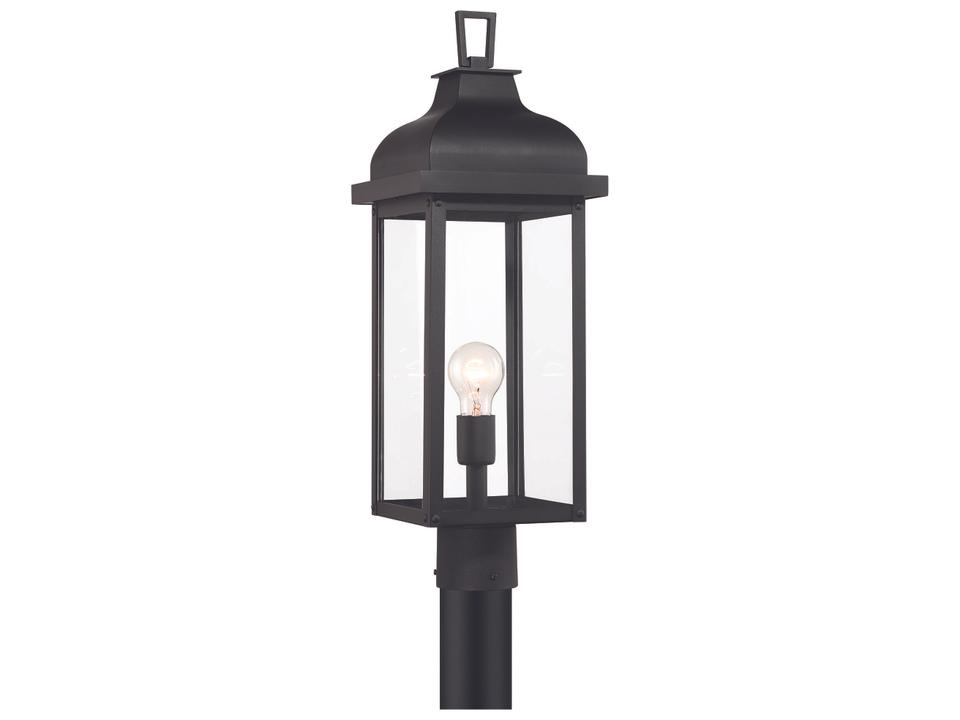 Madrid 1-Light Outdoor Post Light in Black