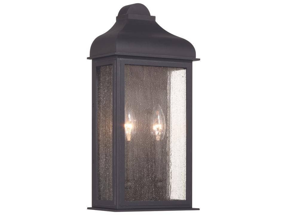 Madrid 2-Light Outdoor Wall Light in Black