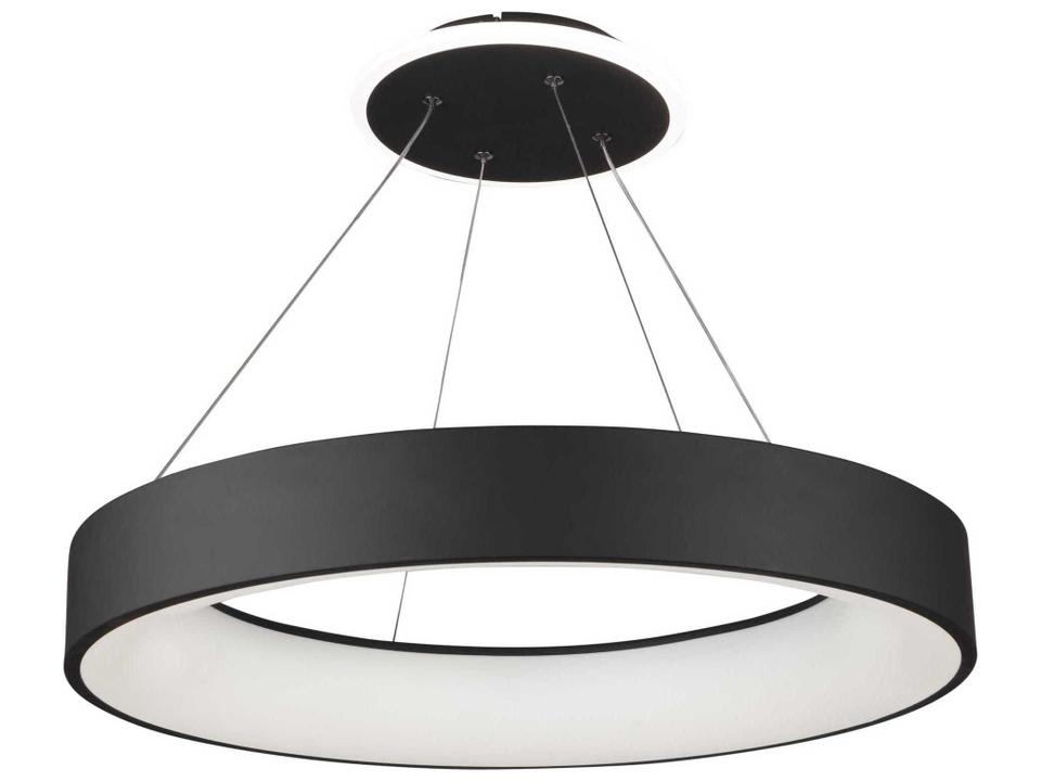 Lazio Integrated LED Chandelier with Smart Control in Black