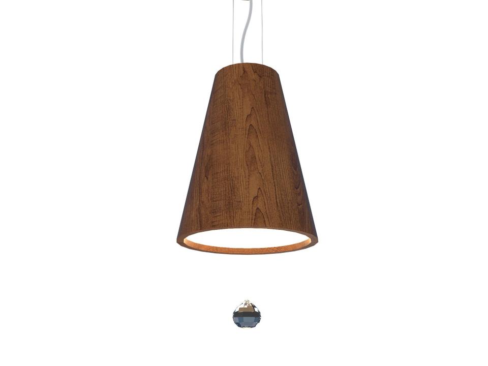 Conical Brown LED Mini Pendant