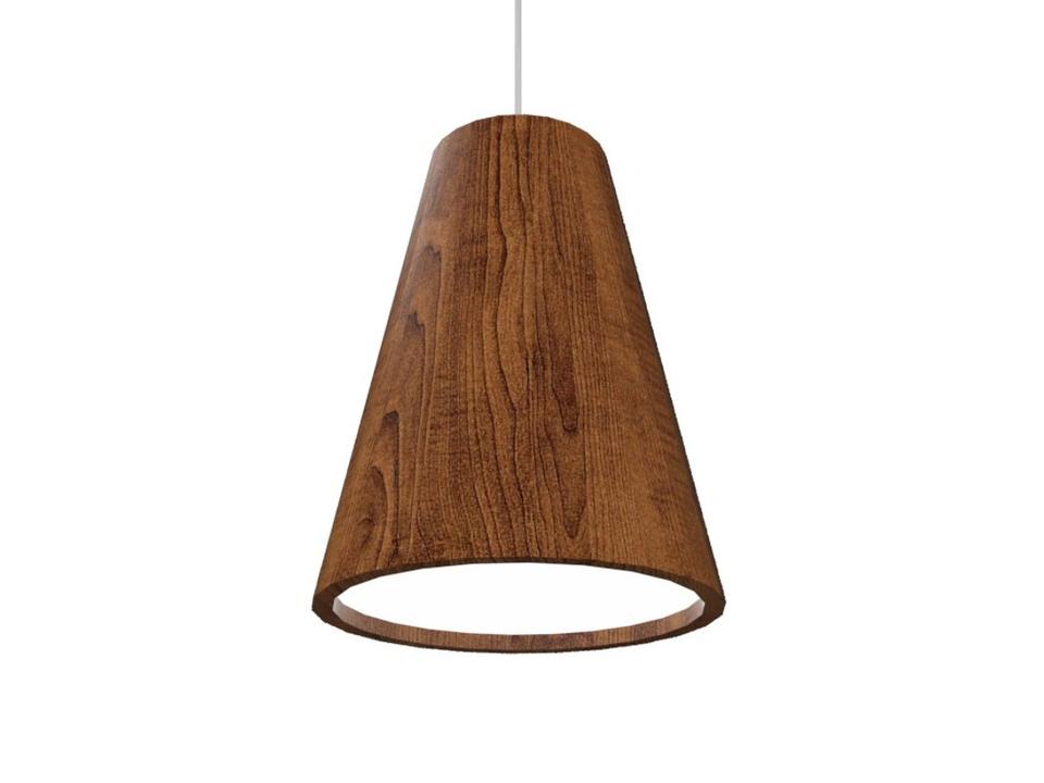 Conical Brown LED Mini Pendant