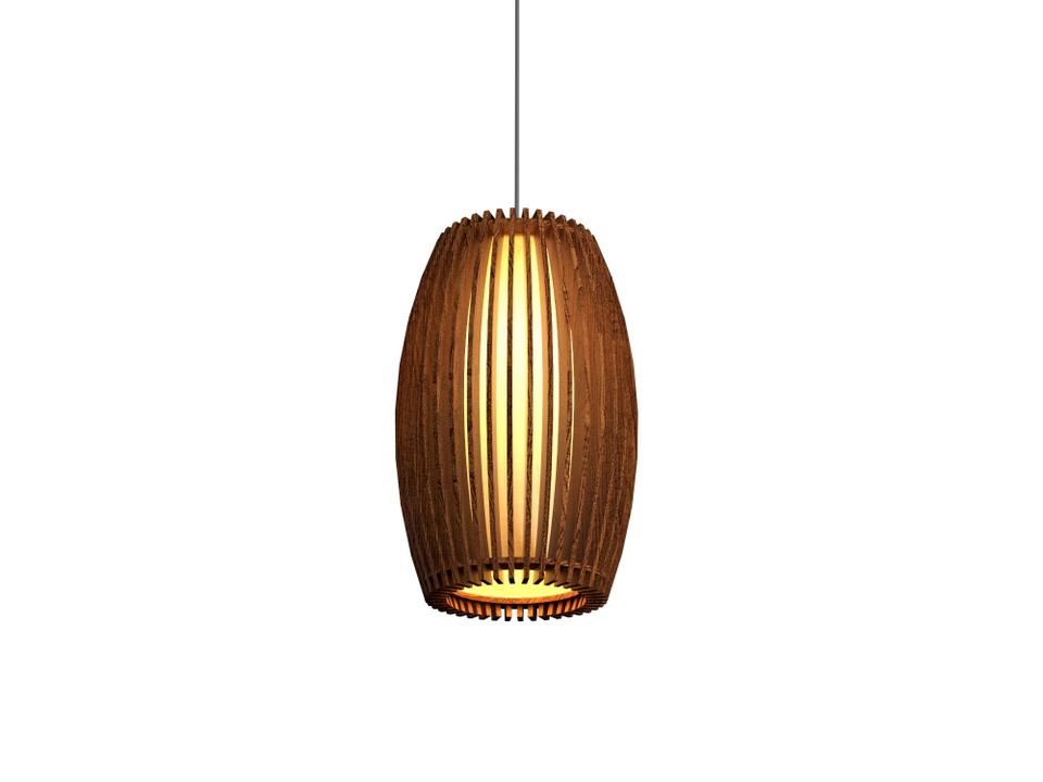 Stecche Di Legno Wood Mini Pendant