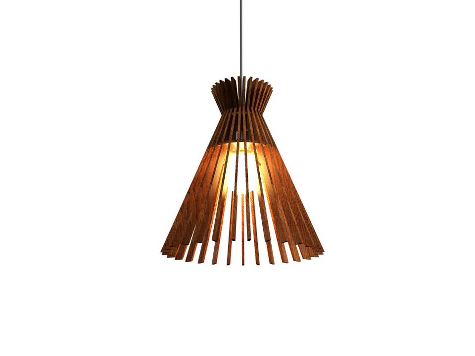Stecche Di Legno Wood Mini Pendant