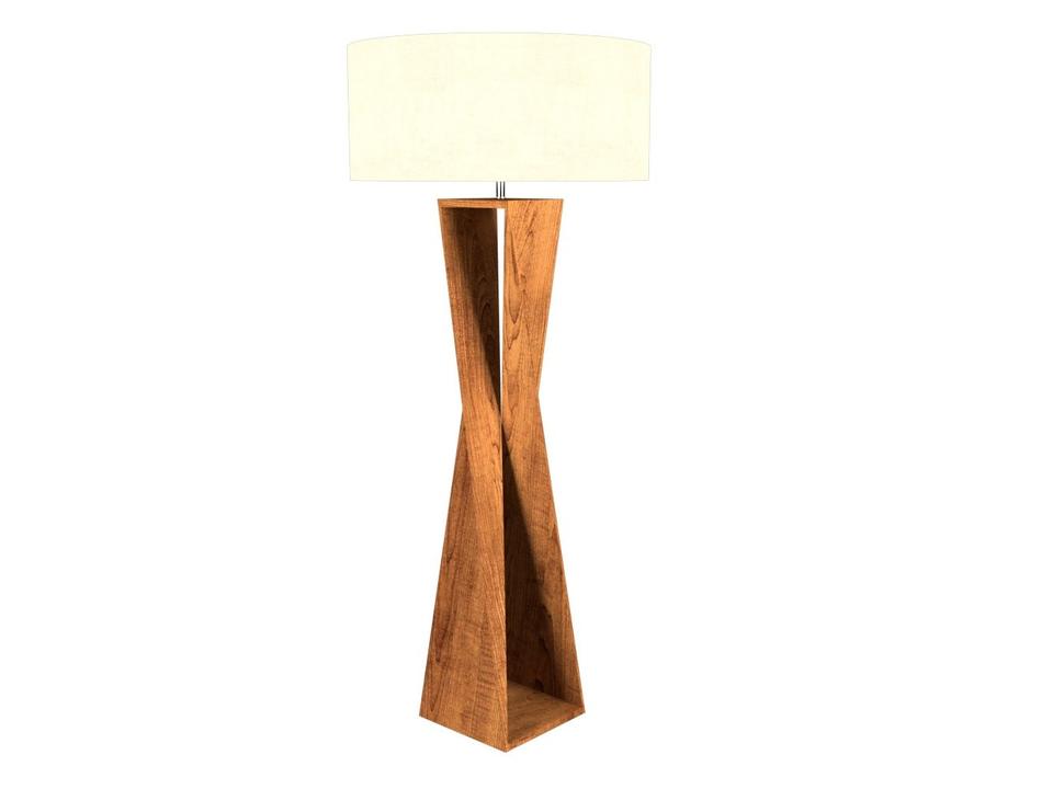 Spin Wood Floor Lamp