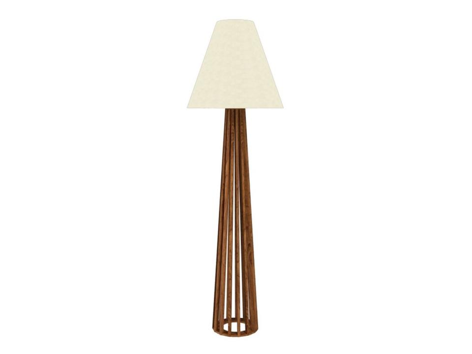 Slatted Wood Floor Lamp