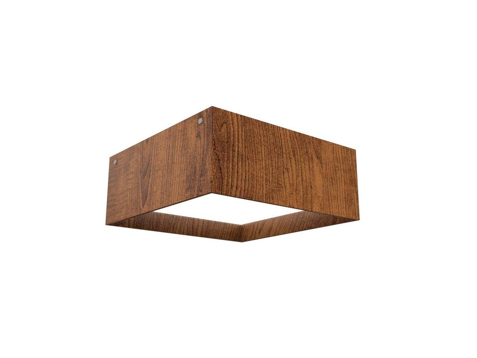 Squares Wood LED Flush Mount