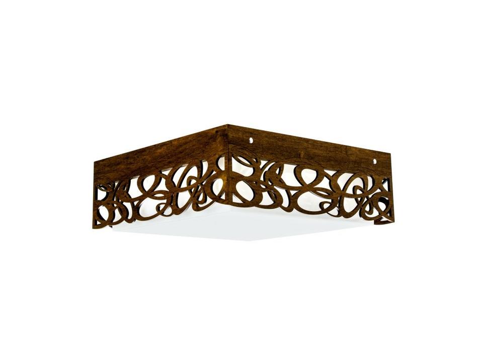 Patterns Brown LED Flush Mount
