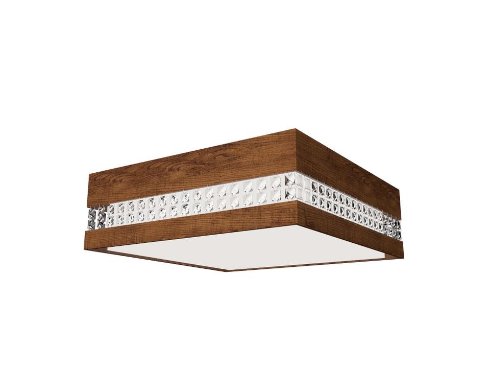 Crystals Brown Crystal LED Flush Mount
