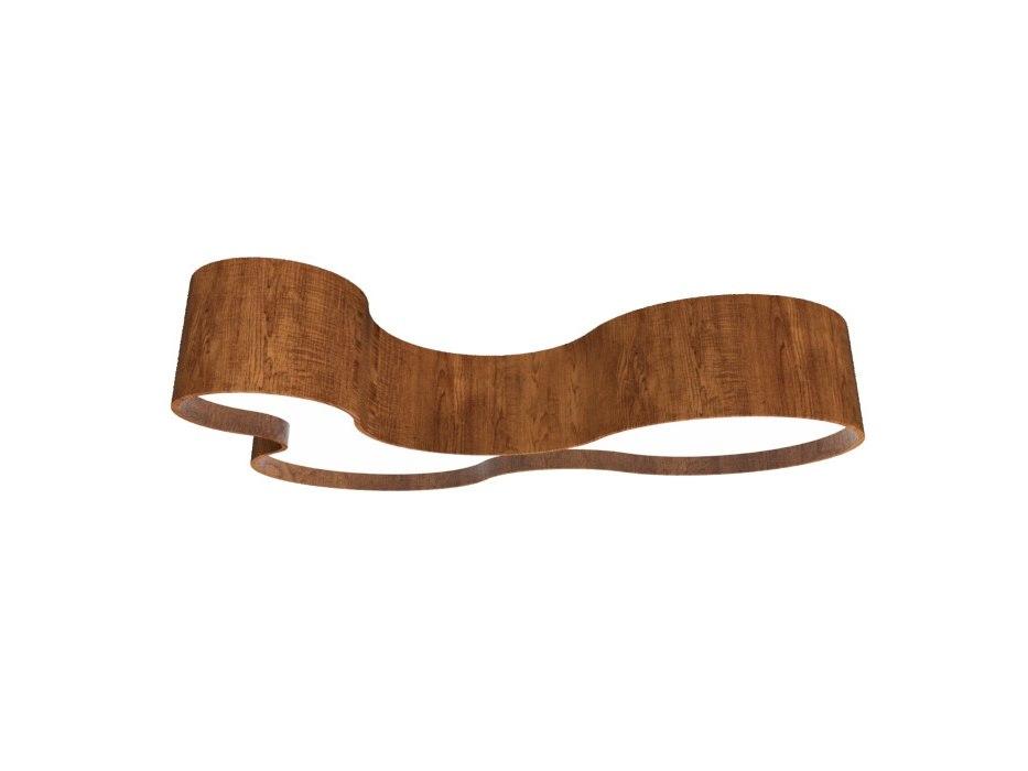 Organic Brown LED Flush Mount