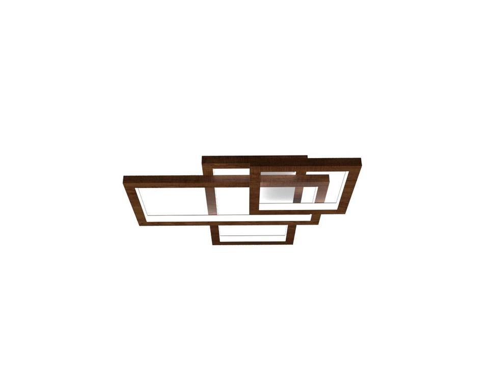 Frame Brown LED Geometric Linear Flush Mount
