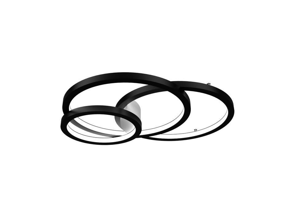 Frame Brown LED Round Flush Mount
