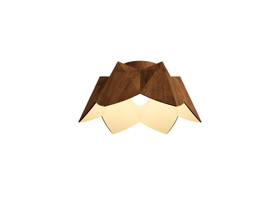 Physalis Brown Geometric Semi Flush Mount