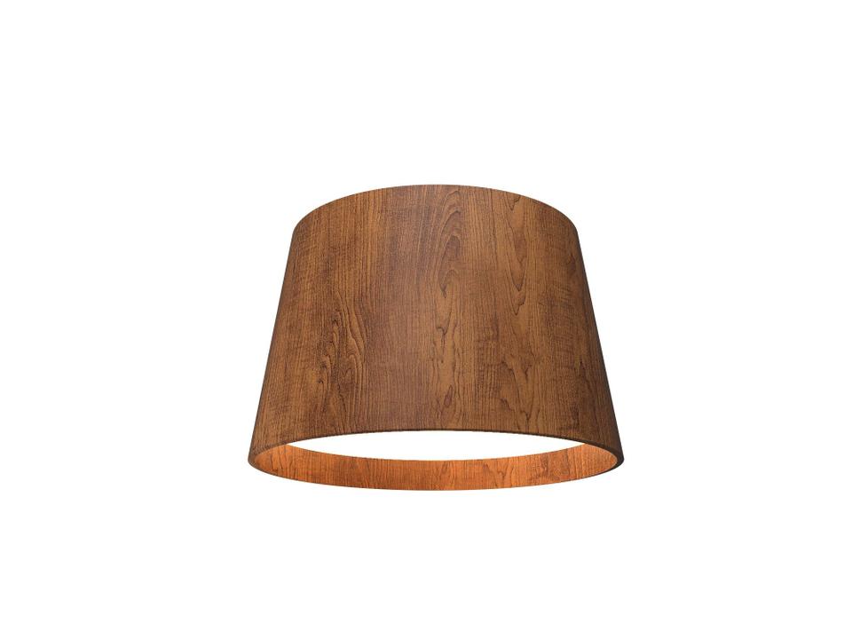 Conical Brown LED Drum Flush Mount