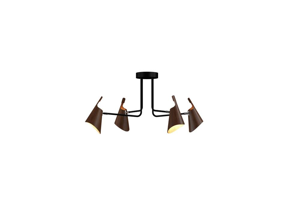 Balance Black Semi Flush Mount