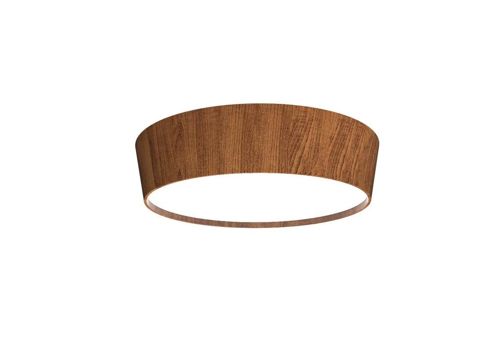 Conic Brown LED Drum Flush Mount